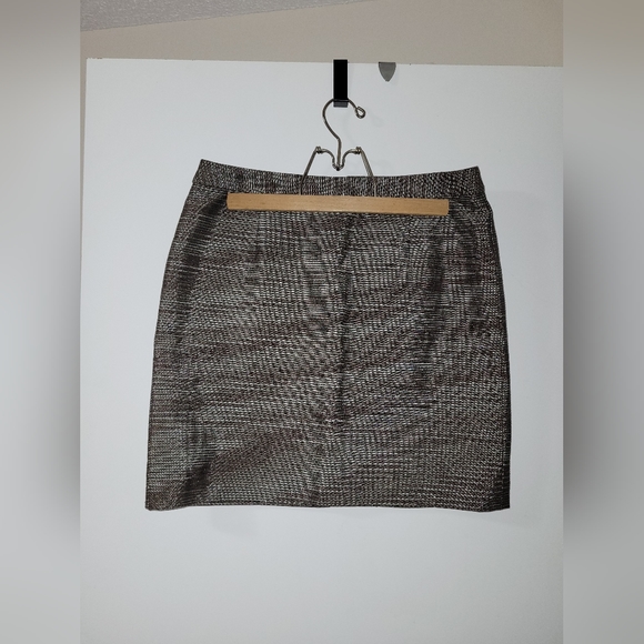 Sparkly brown holiday skirt banana Republic mini skirt - Picture 6 of 7